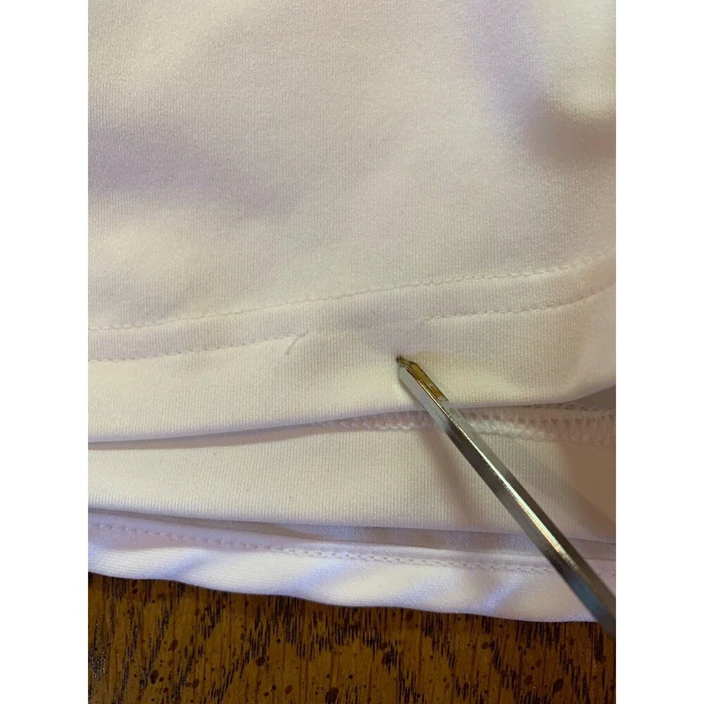 Adidas Tennis Skirt Skort Pickleball White Sz Large Climalite Athletic